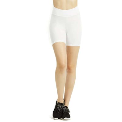 Women's 15" Out Seam Cotton Shorts - Small, White