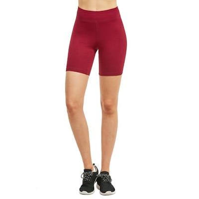 Women's 15" Out Seam Cotton Shorts - Medium, Burgundy