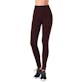 Women's Fleece Lined Leggings - Burgundy, One Size Fits Most