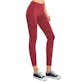 Women's Fleece Lined Leggings - Dark Red, One Size Fits Most