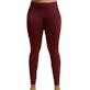 Women's Fleece Lined Leggings - Burgundy, XL
