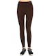 Women's High Waist Fleece Leggings - Coffee, Extra-Wide Band, One Size