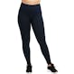 Women's High Waist Leggings - Navy, Extra-Wide Ribbed Band, XL