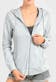 Women's Plus Size Jersey Zip-Up Hoodie Jackets - 3X, Gray
