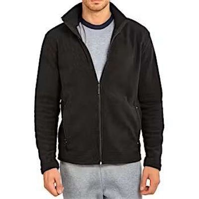 Men's Polar Fleece Jackets - XL, Black