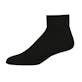 Adult Quarter Sports Socks - Black, Size 9-11