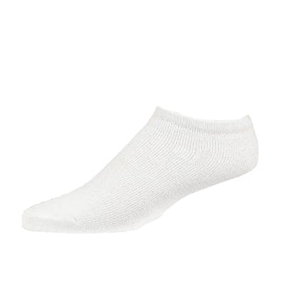 Men's No-Show Cushioned Sports Socks - White, 9-11, 4 Pack