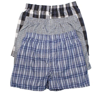 Men's Plaid Boxer Shorts - Medium, 3 Pack