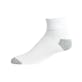 Quarter Sports Socks - White, Size 10-13, 4 Pack
