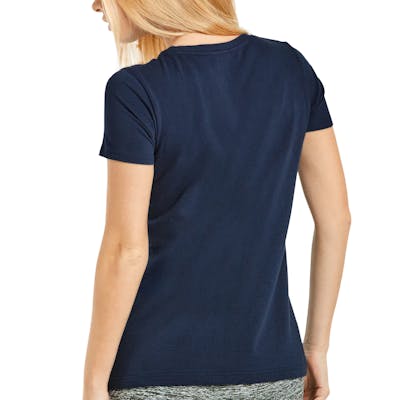 Bulk Women's Navy Crewneck T-Shirts, Medium - DollarDays