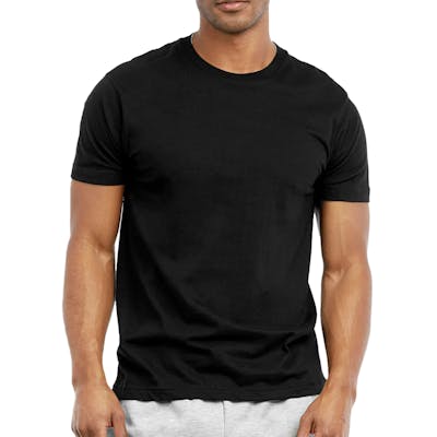 Men's Crew Neck T-Shirts - 2X, Black