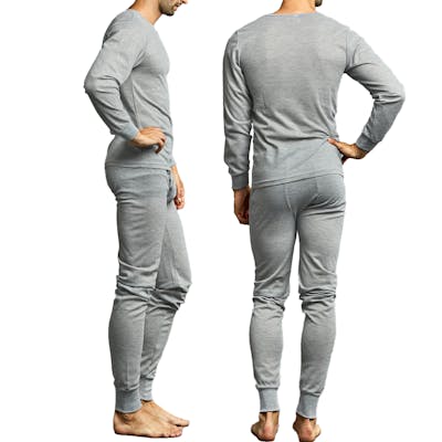 Men's Thermal Underwear Sets - Medium, Grey