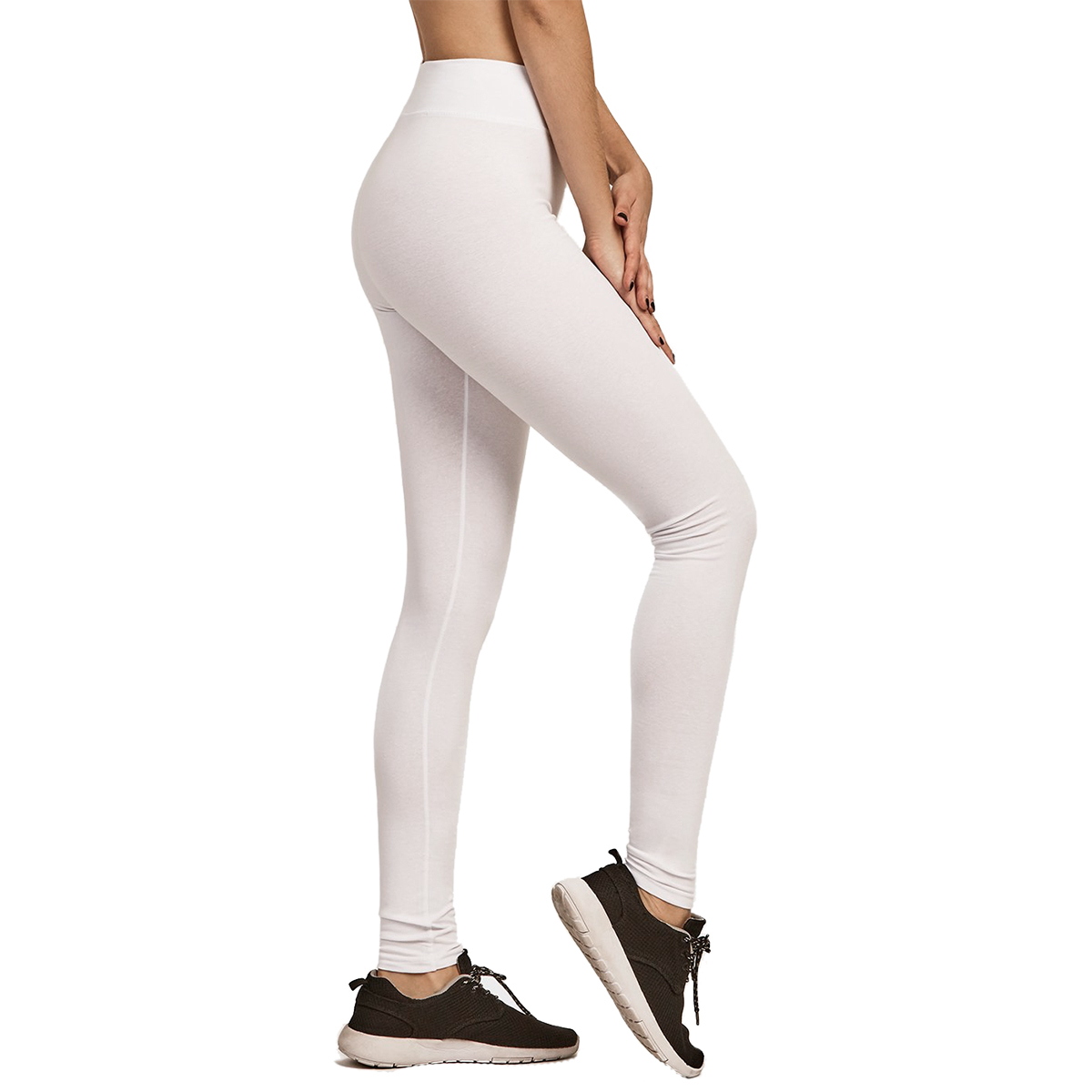 Wholesale Women's Plus Size Leggings in White, XL - DollarDays