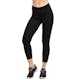 Women's Cotton Capri Leggings - Medium, Black (1 of 3)