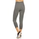 Women's Cotton Capri Leggings - Medium, Heather Charcoal (3 of 3)