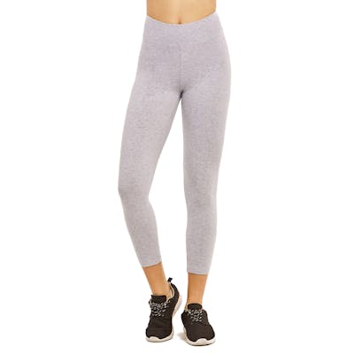 Women's Cotton Capri Leggings - Medium, Heather Grey