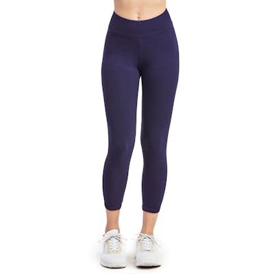 Women's Cotton Capri Leggings - Medium, Navy