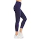 Women's Cotton Capri Leggings - Medium, Navy (2 of 3)