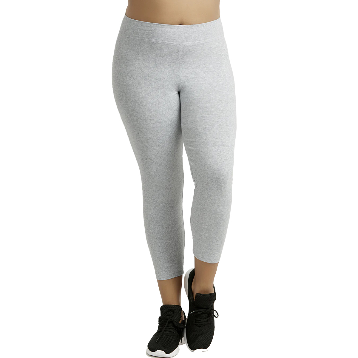 Wholesale Women's Capri Leggings, XL-3XL, Grey - DollarDays