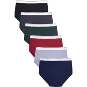 Men's Classic Briefs - Large, Assorted Colors, 3 Pack