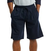 Men's Knitted Pajama Shorts - Large, Navy