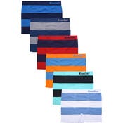 Men's Seamless Boxer Briefs - M/L, Assorted Color Stripes