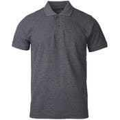Men's Slim Polo Uniform Shirts - Medium, Charcoal Gray