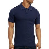 Men's Slim Polo Uniform Shirts - Medium, Navy