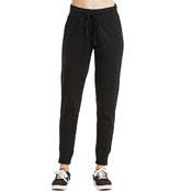 Women's Lightweight Cotton Jogger Pants - Large, Black