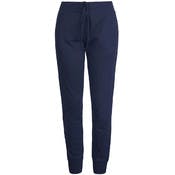 Women's Lightweight Cotton Jogger Pants - Navy, Medium, Pockets
