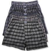 Men's Cotton Boxer Shorts - 2XL, Assorted Plaids, 3 Pack