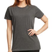 Women's Classic Fit Crew Neck T-Shirts - Large, Heather Charcoal