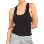 Women's Racerback Tank Tops - One Size Fits Most, Black