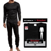 Men's Thermal Underwear Sets - Small, Black