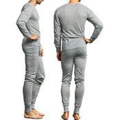 Men's Thermal Underwear Sets - Small, Grey