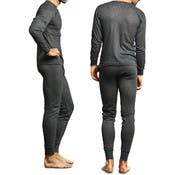 Men's Thermal Underwear Sets - XL, Charcoal