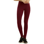 Women's Cotton Leggings - Large, Burgundy