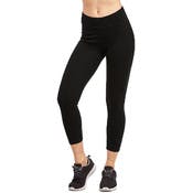 Women's Cotton Capri Leggings - Medium, Black