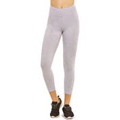 Women's Cotton Capri Leggings - Small, Heather Gray