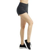 Women's Cotton 12" Outseam Shorts - Large, Heather Charcoal