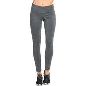 Women's Yoga Leggings - Small-Large, Heather Gray