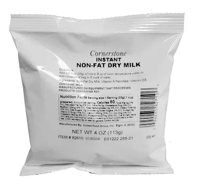 Instant Non-Fat Dry Milk - 150 Pack, 4 oz