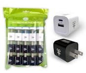 Dual Type C and USB Adapters - Assorted Colors