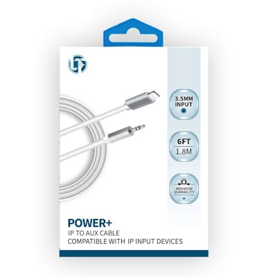 IP To Aux Cables - White