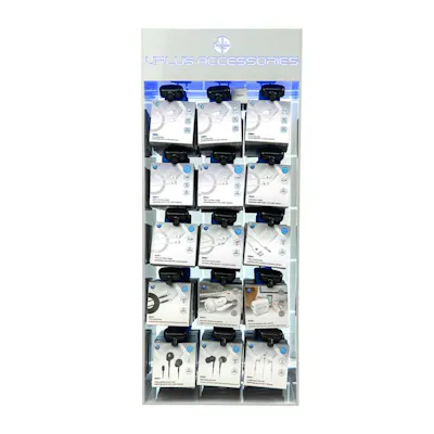 Mobile Accessories and Earbuds Counter Display - Assorted