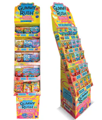 Cheery Chews Sour Belt Bites - Assorted Flavors, Display