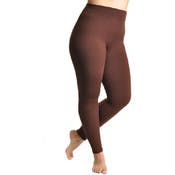 Plus Size Leggings - Coffee