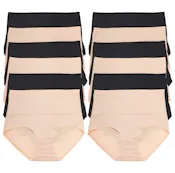 Microfiber High Waist Briefs - Assorted Colors, Small-XL