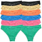 Cotton Bikinis - Assorted Colors, S-XL