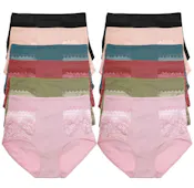 Cotton High Rise Panties - Assorted Colors, Small-XL